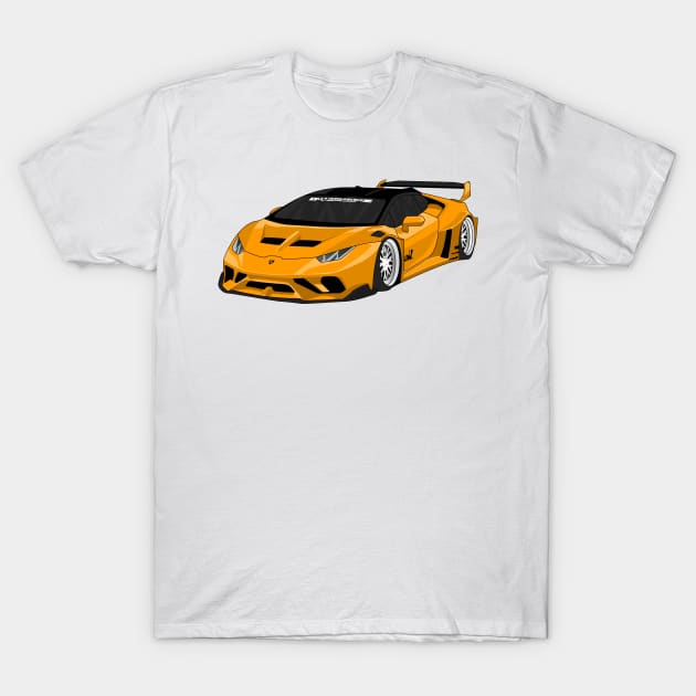 lamborghini huracan ORANGE T-Shirt by VENZ0LIC